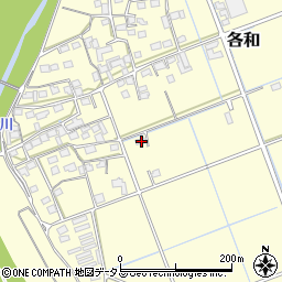静岡県掛川市各和149周辺の地図