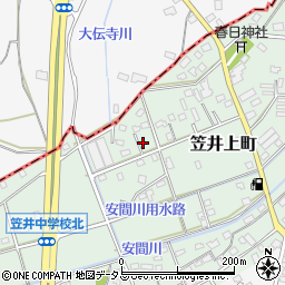 静岡県浜松市中央区笠井上町357周辺の地図