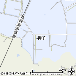 愛知県知多郡美浜町奥田弾子周辺の地図