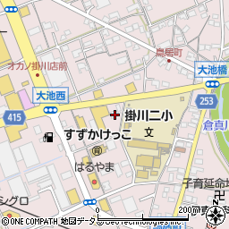 静岡県掛川市大池2902周辺の地図