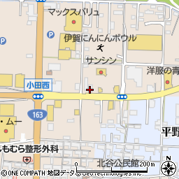伊予製麺 伊賀店周辺の地図