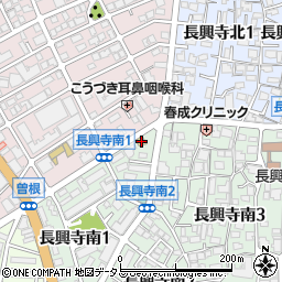 ファミリーマート豊中長興寺店周辺の地図