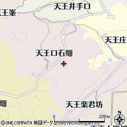 京都府京田辺市天王口石畑周辺の地図