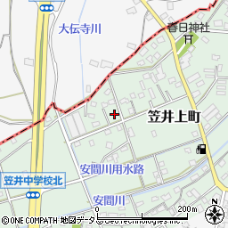 静岡県浜松市中央区笠井上町356周辺の地図