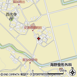 栗加公民館周辺の地図