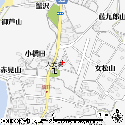 愛知県蒲郡市西浦町丸山周辺の地図