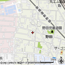 愛知県豊橋市野田町周辺の地図