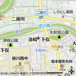 静岡県掛川市清崎53-1周辺の地図