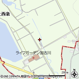 兵庫県加古川市八幡町上西条1361周辺の地図