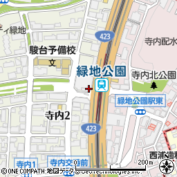 関西みらい銀行緑地公園支店周辺の地図