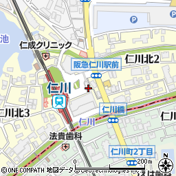 愛菜　仁川店周辺の地図