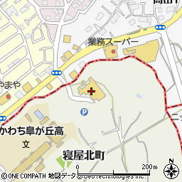 東香里湯元　水春周辺の地図