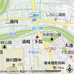 静岡県掛川市清崎104周辺の地図