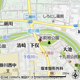 静岡県掛川市大池1443周辺の地図