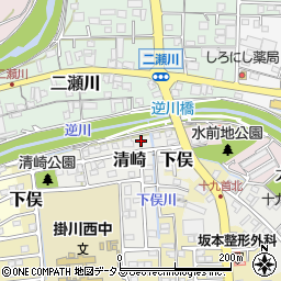 静岡県掛川市清崎97周辺の地図
