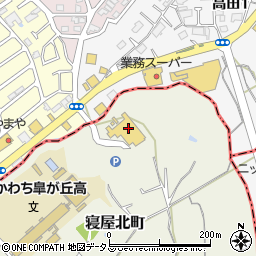 東香里水春亭周辺の地図
