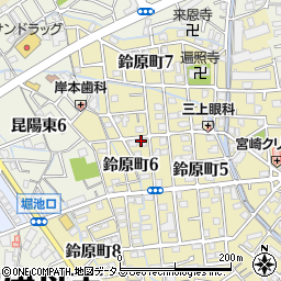 兵庫県伊丹市鈴原町6丁目52周辺の地図