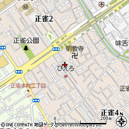 西本荘周辺の地図