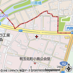 静岡県浜松市中央区有玉北町61周辺の地図