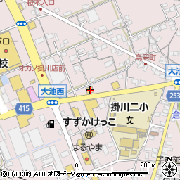 静岡県掛川市大池2901周辺の地図