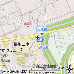 静岡県掛川市大池361周辺の地図