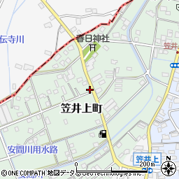 静岡県浜松市中央区笠井上町320周辺の地図