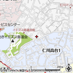 関西電力仁川山手社宅Ｄ棟周辺の地図