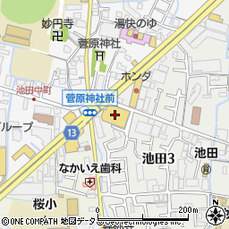ディスカウントストアトライアル寝屋川店周辺の地図