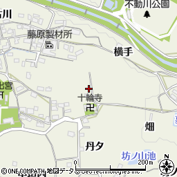 京都府木津川市山城町平尾西ノ辻周辺の地図