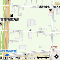 静岡県浜松市中央区東三方町100周辺の地図