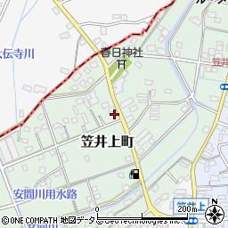 静岡県浜松市中央区笠井上町321周辺の地図