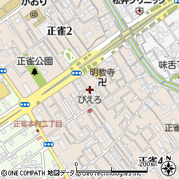 大阪府摂津市正雀周辺の地図