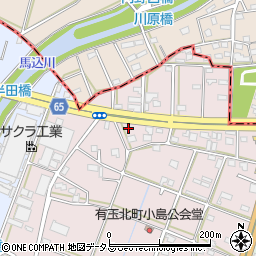 静岡県浜松市中央区有玉北町55周辺の地図