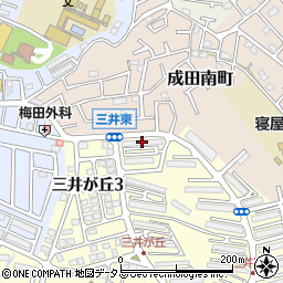 府公社香里三井団地Ａ－９棟周辺の地図
