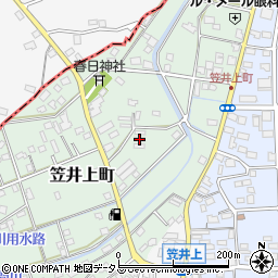 静岡県浜松市中央区笠井上町291周辺の地図