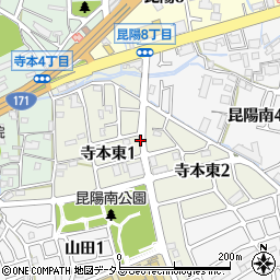 兵庫県伊丹市寺本東周辺の地図