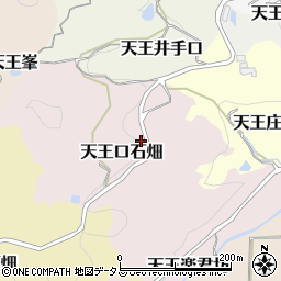 京都府京田辺市天王口石畑14周辺の地図