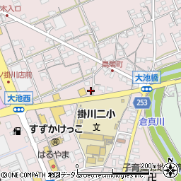 静岡県掛川市大池2906周辺の地図