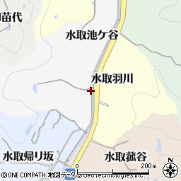 京都府京田辺市水取池ケ谷64周辺の地図