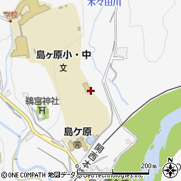伊賀市役所　島ヶ原放課後児童クラブ周辺の地図