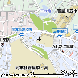 大阪府寝屋川市三井南町周辺の地図