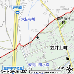 静岡県浜松市中央区笠井上町352周辺の地図