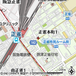 進和パーク正雀本町駐車場周辺の地図