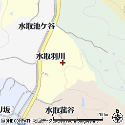 京都府京田辺市水取羽川周辺の地図