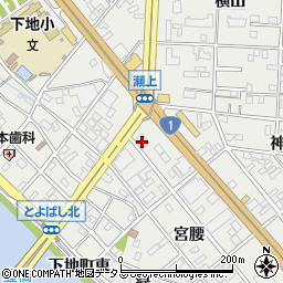 豊橋信用金庫下地支店周辺の地図