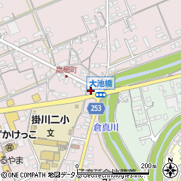 静岡県掛川市大池358周辺の地図