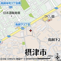 コクボ通商株式会社　摂津営業所周辺の地図
