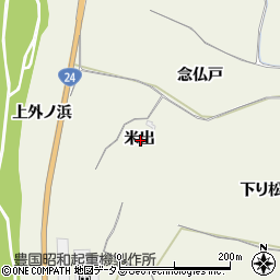 京都府木津川市山城町平尾米出周辺の地図