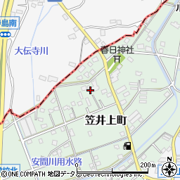 静岡県浜松市中央区笠井上町335周辺の地図