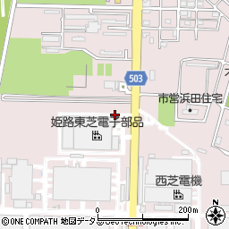 兵庫県姫路市網干区浜田周辺の地図